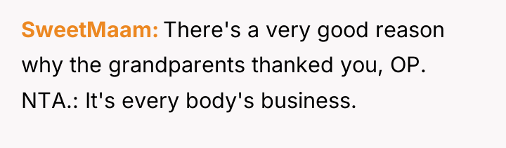SweetMaam There's a very good reason why the grandparents thanked...