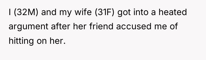 I (32M) and my wife (31F) got into a heated...