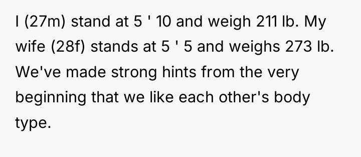 I (27m) stand at 5 ' 10 and weigh 211...