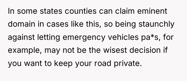 In some states counties can claim eminent domain in cases...