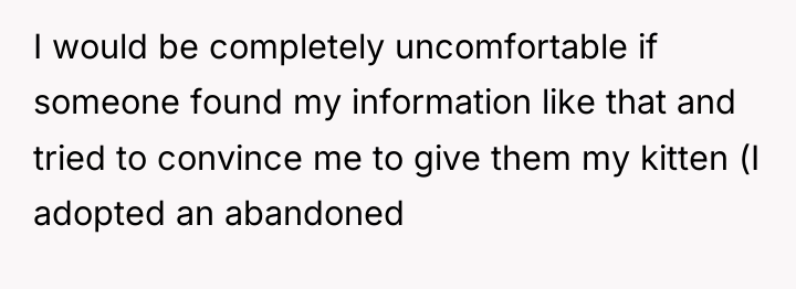 I would be completely uncomfortable if someone found my information...