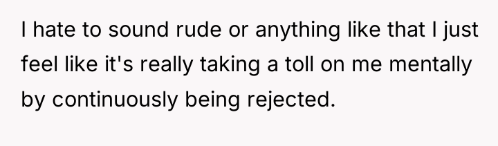 I hate to sound rude or anything like that I...