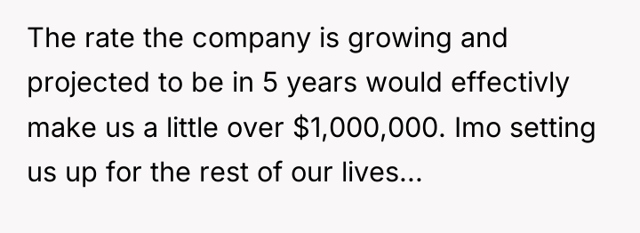 The rate the company is growing and projected to be...
