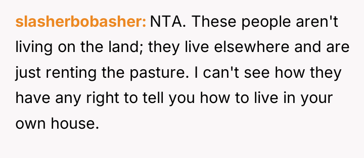 slasherbobasher NTA. These people aren't living on the land; they...