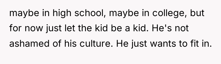 maybe in high school, maybe in college, but for now...