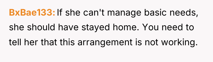 BxBae133 If she can't manage basic needs, she should have...