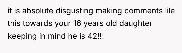 it is absolute disgusting making comments lile this towards your...