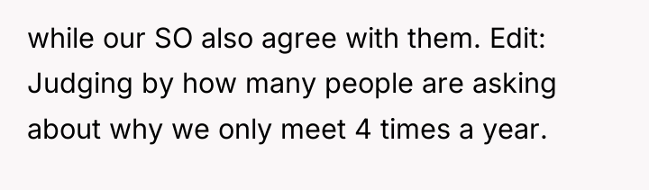 while our SO also agree with them. Edit: Judging by...