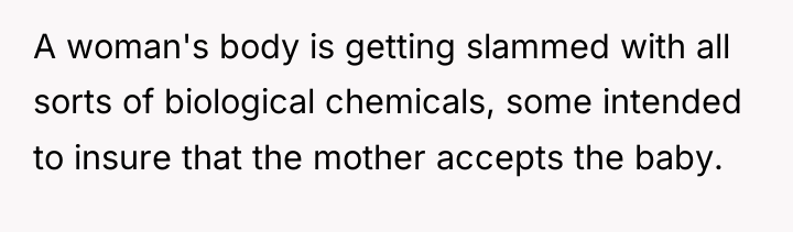 A woman's body is getting slammed with all sorts of...