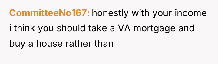 CommitteeNo167 honestly with your income i think you should take...