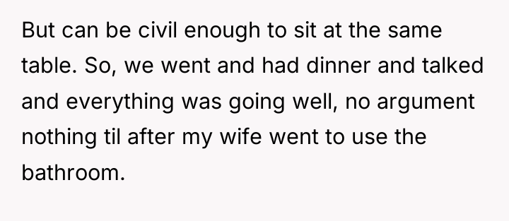 But can be civil enough to sit at the same...