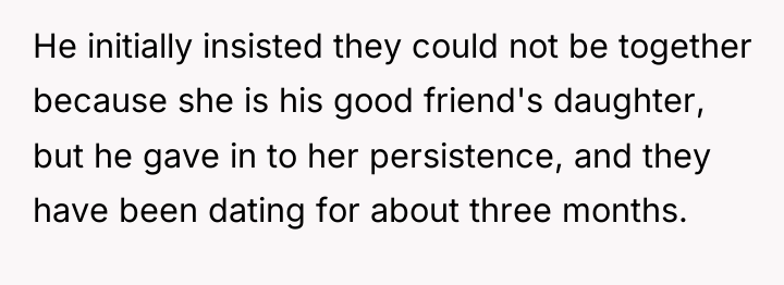He initially insisted they could not be together because she...