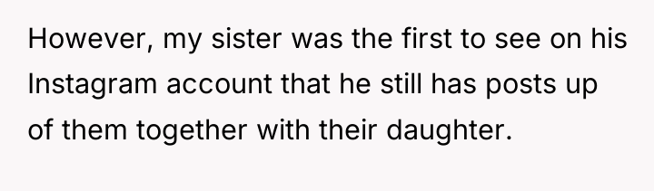 However, my sister was the first to see on his...