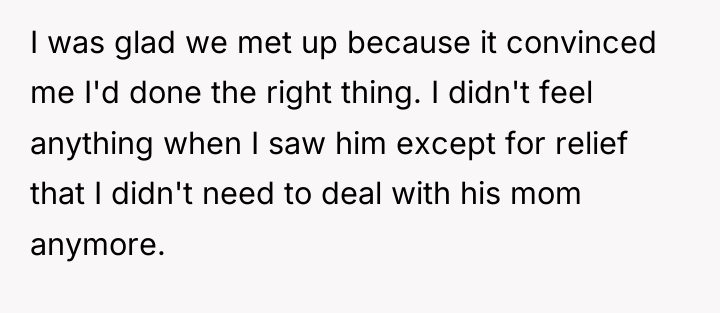 I was glad we met up because it convinced me...