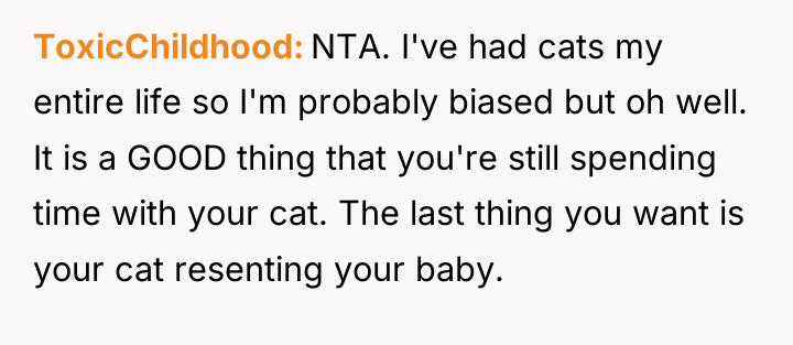 ToxicChildhood NTA. I've had cats my entire life so I'm...