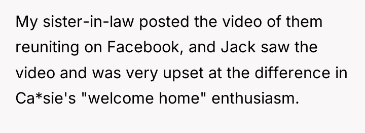 My sister-in-law posted the video of them reuniting on Facebook,...