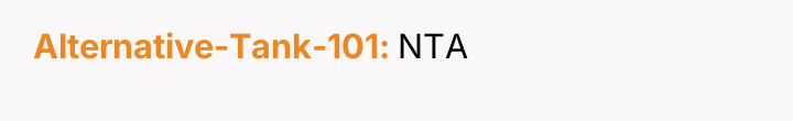 Alternative-Tank-101 NTA