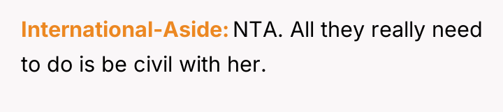 International-Aside NTA. All they really need to do is be...