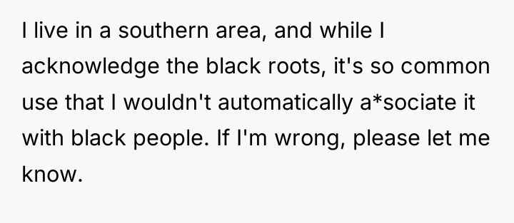 I live in a southern area, and while I acknowledge...