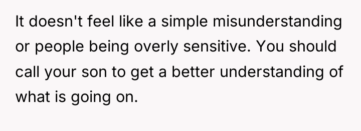 It doesn't feel like a simple misunderstanding or people being...