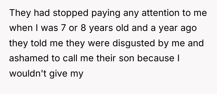They had stopped paying any attention to me when I...