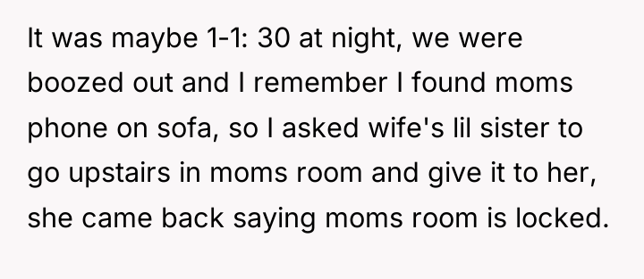 It was maybe 1-1: 30 at night, we were boozed...