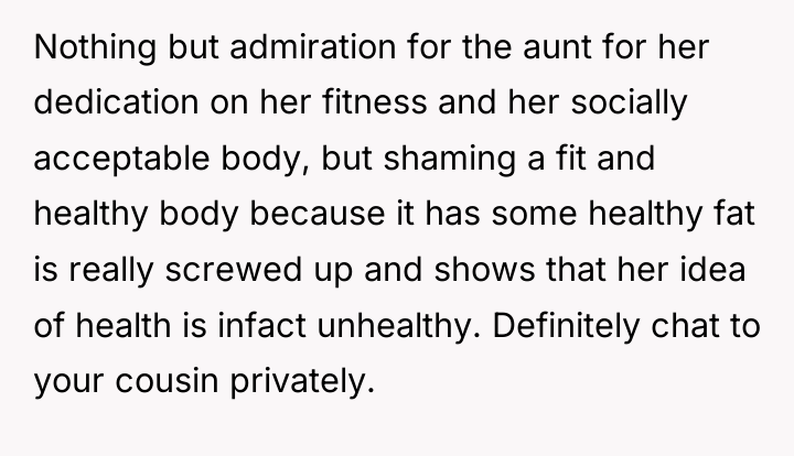 Nothing but admiration for the aunt for her dedication on...