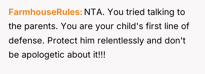 FarmhouseRules NTA. You tried talking to the parents. You are...