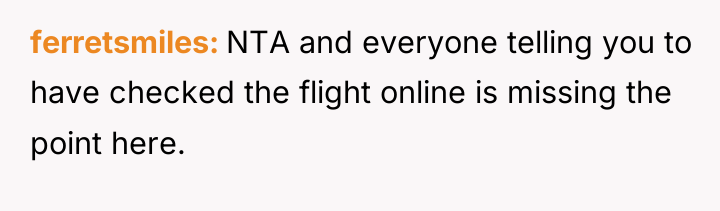 ferretsmiles NTA and everyone telling you to have checked the...
