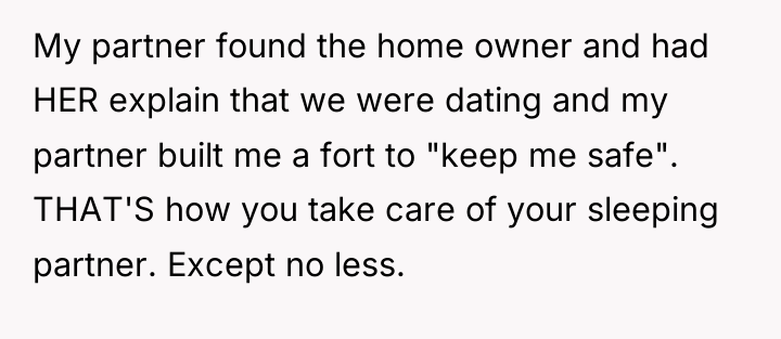My partner found the home owner and had HER explain...