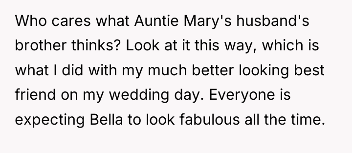Who cares what Auntie Mary's husband's brother thinks? Look at...