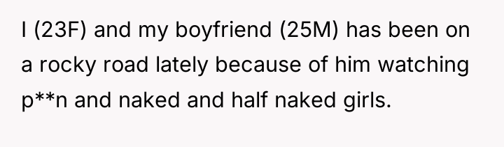I (23F) and my boyfriend (25M) has been on a...