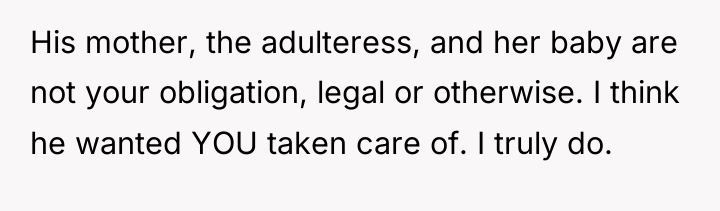 His mother, the adulteress, and her baby are not your...