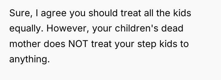 Sure, I agree you should treat all the kids equally....