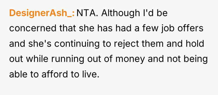 DesignerAsh_ NTA. Although I'd be concerned that she has had...