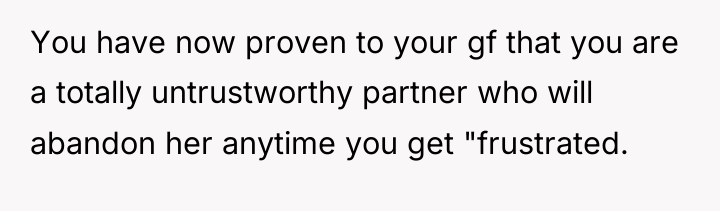You have now proven to your gf that you are...