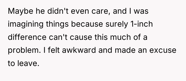 Maybe he didn't even care, and I was imagining things...