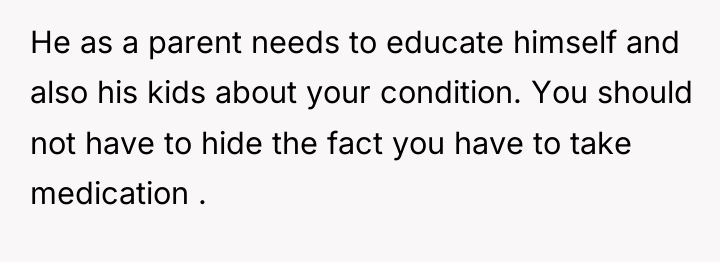 He as a parent needs to educate himself and also...