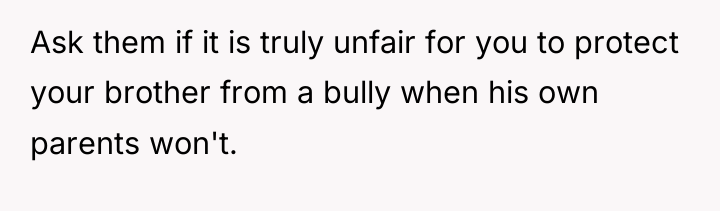 Ask them if it is truly unfair for you to...