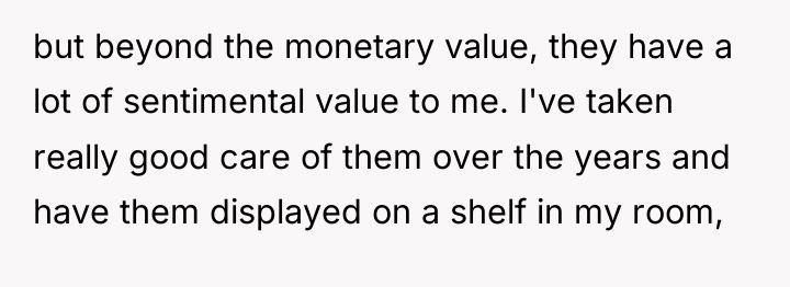 but beyond the monetary value, they have a lot of...
