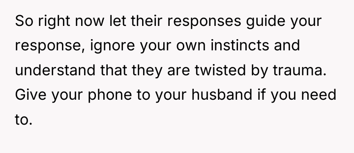 So right now let their responses guide your response, ignore...