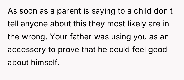 As soon as a parent is saying to a child...