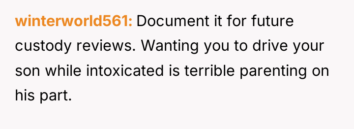 winterworld561 Document it for future custody reviews. Wanting you to...