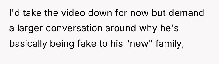 I'd take the video down for now but demand a...