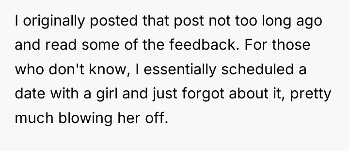 I originally posted that post not too long ago and...