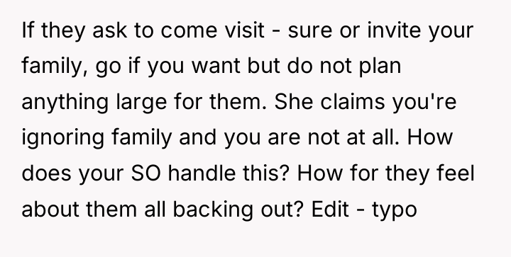 If they ask to come visit - sure or invite...