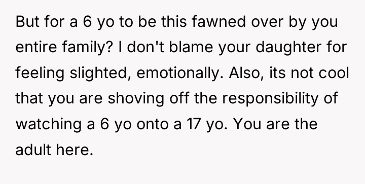 But for a 6 yo to be this fawned over...