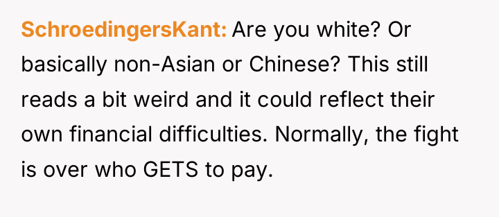 SchroedingersKant Are you white? Or basically non-Asian or Chinese? This...