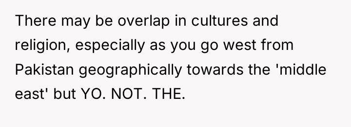 There may be overlap in cultures and religion, especially as...
