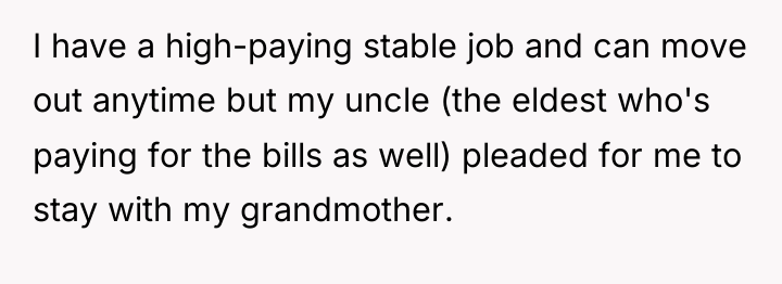 I have a high-paying stable job and can move out...